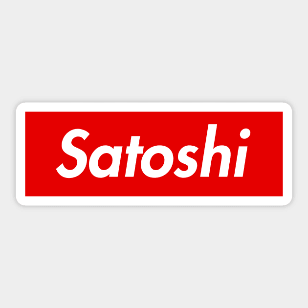 Satoshi Sticker by YiannisTees